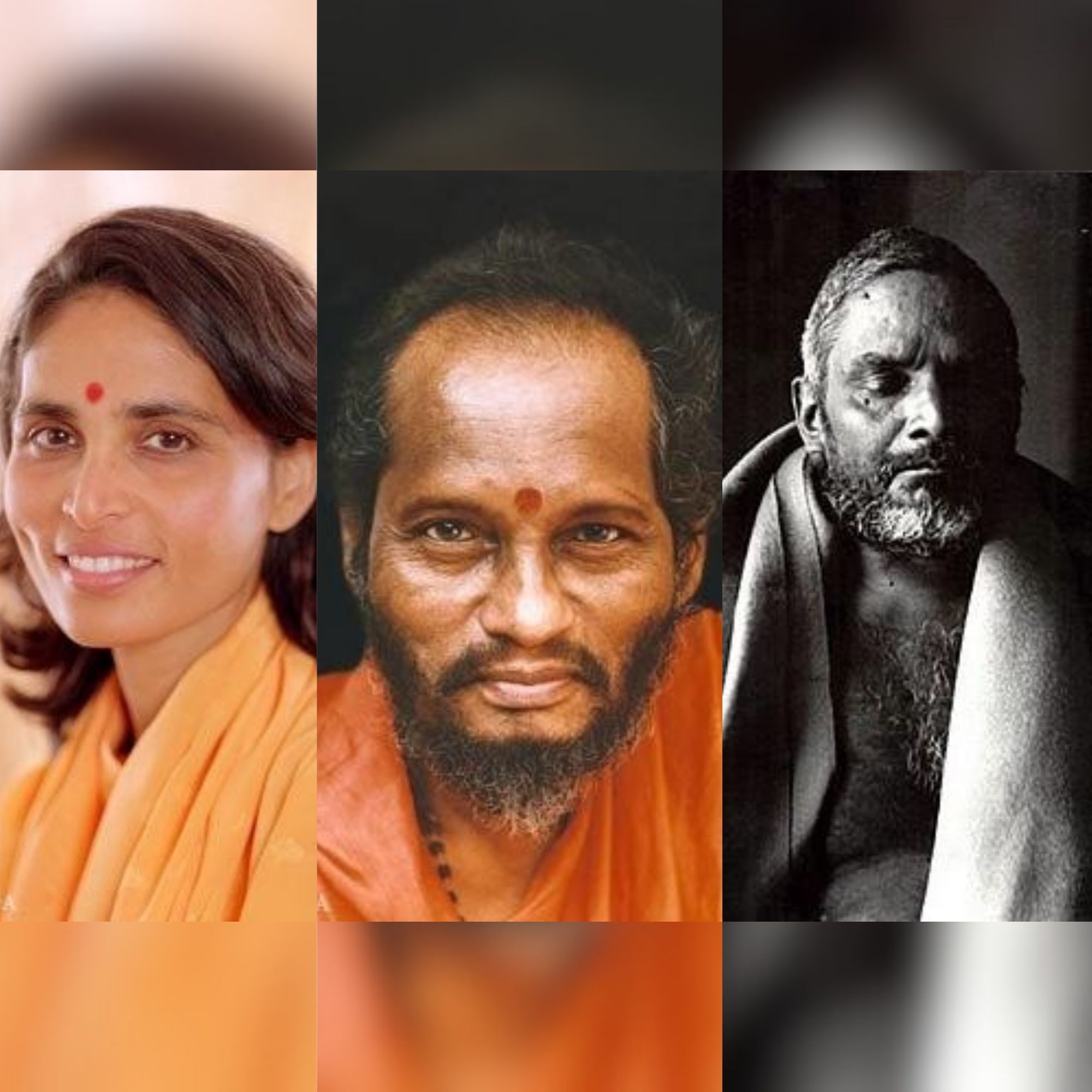Portrait collage of spiritual teachers representing The Daily Spiritual Discipline Program and the transmission of Sacred Knowledge.
