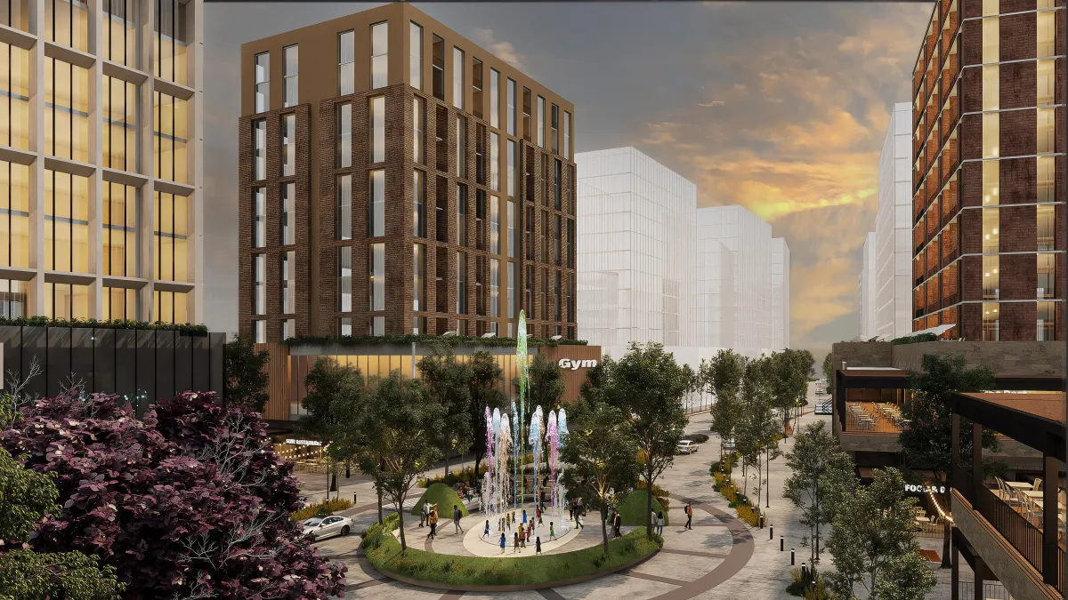 a very tall building with a lot of windows