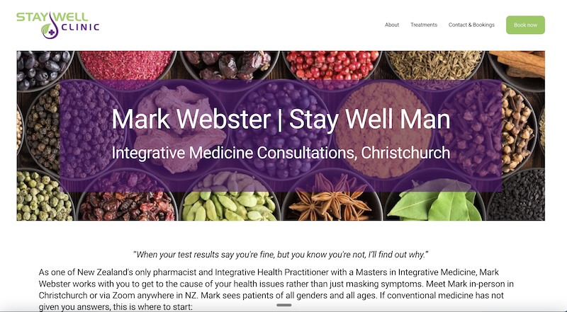 StayWellMan.co.nz website
