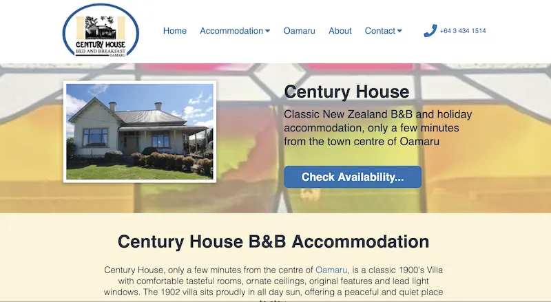 CenturyHouse.co.nz Website