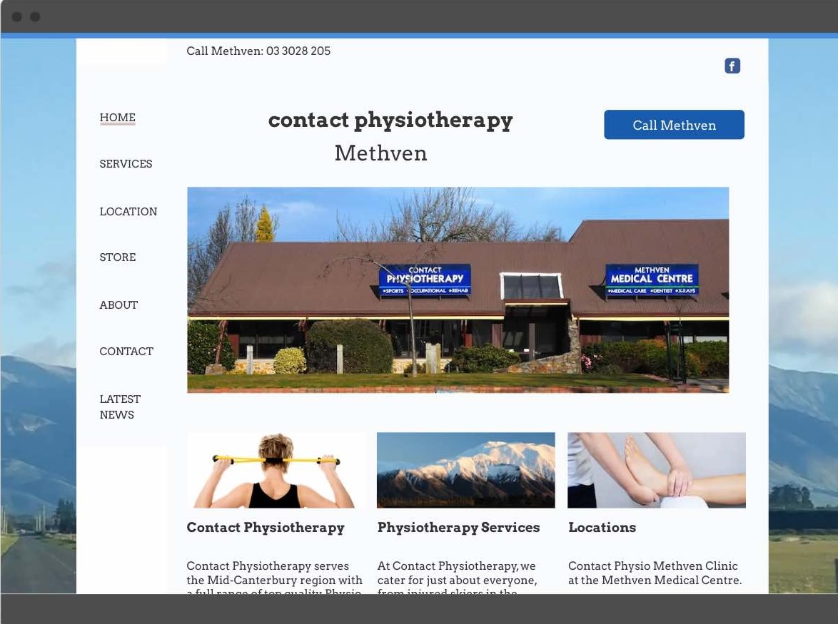 Contact Physio website