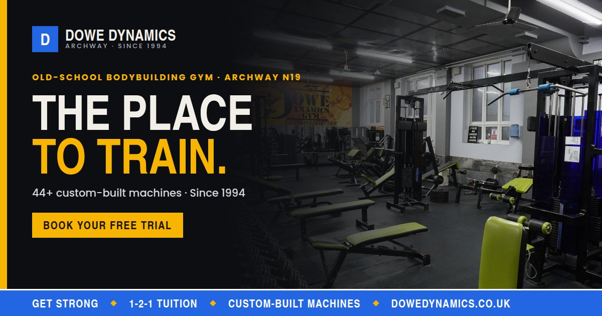 Olymp chest press and lat pulldown machines on the floor of Dowe Dynamics, a gym in Archway N19