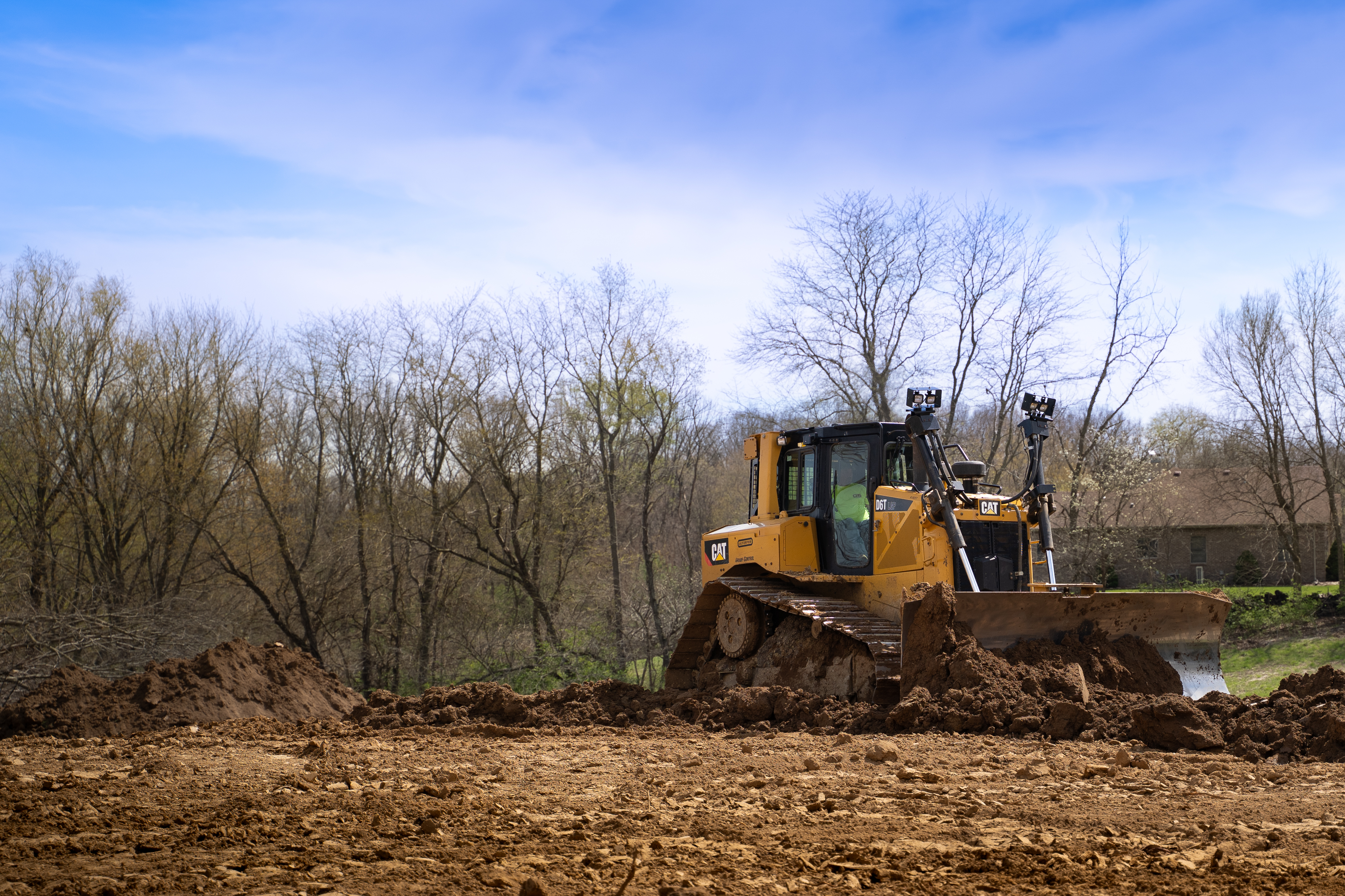 Land grading and grubbing by Custom Property Solutions in Illinois