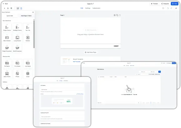 Fully Customisable Form Builder