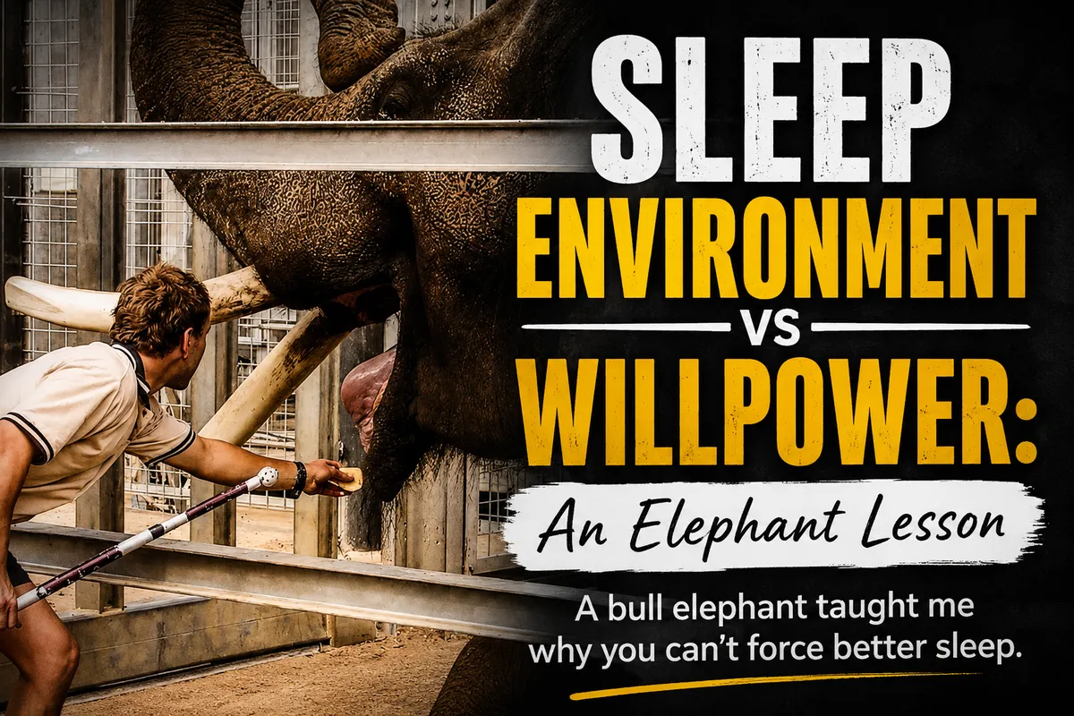 Sleep Environment vs Willpower: An Elephant's Lesson