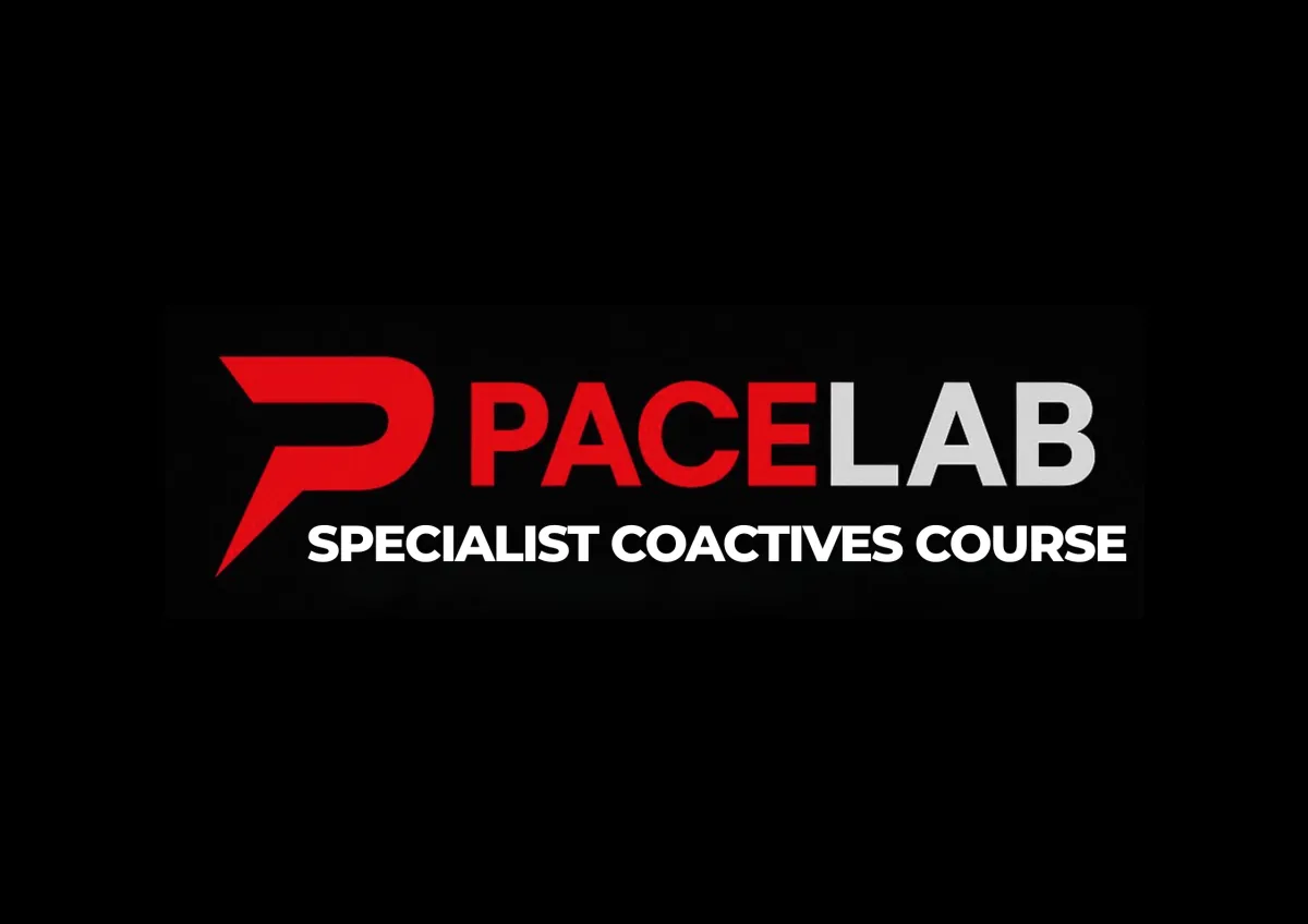 PaceLab logo with text "SPECIALIST COACTIVES COURSE," highlighting fast bowling coaching education and training resources.