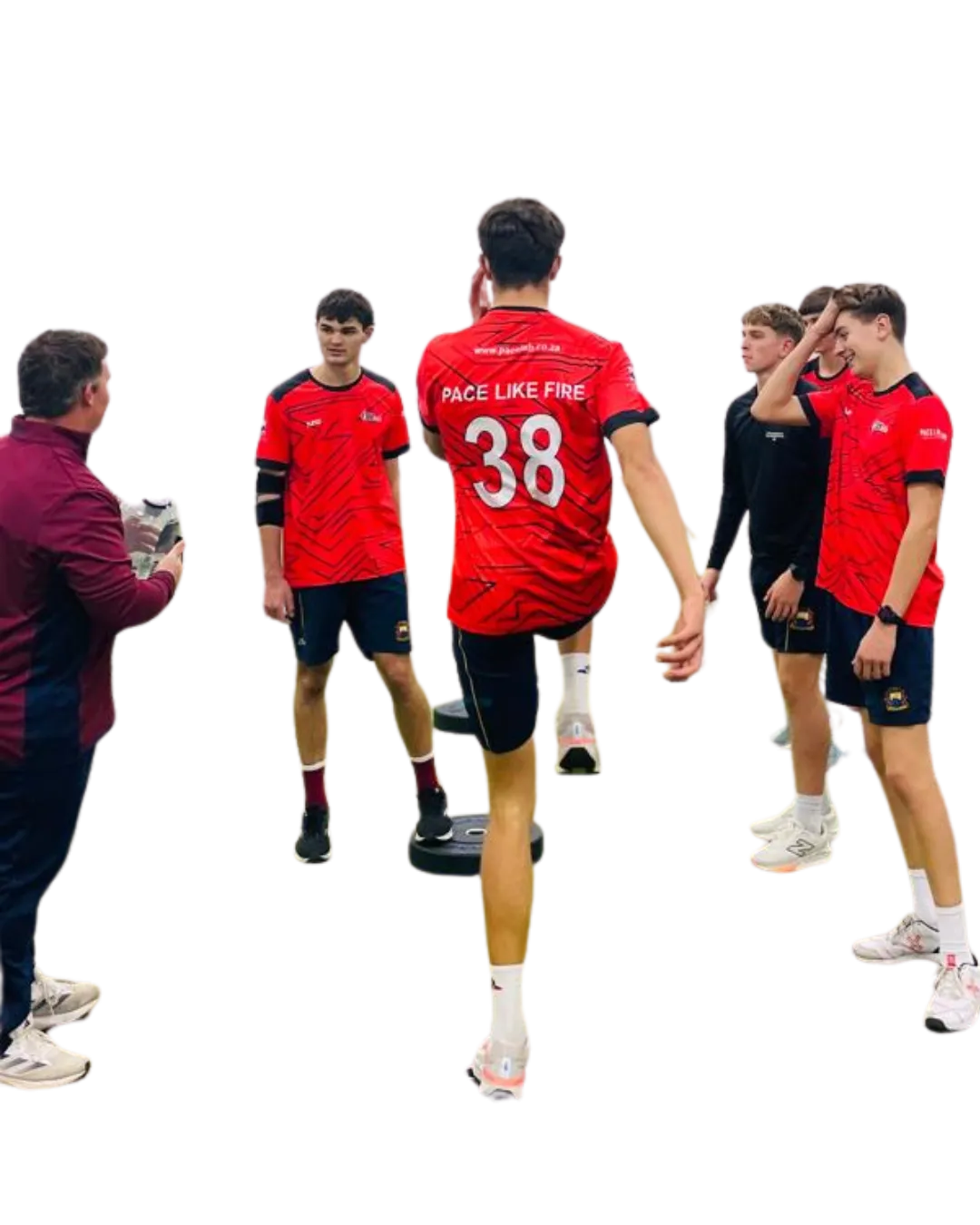 Fast Bowlers at Paul Roos Training