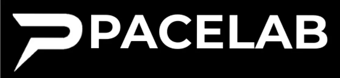 PaceLab logo featuring bold white text on a black background, representing high-quality sports training equipment for cricket fast bowlers.