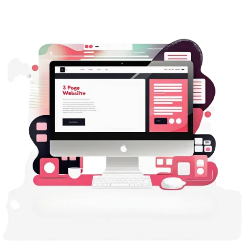 A circle image of a website with big blue WWW across the middle and arrow clicking on the ite.