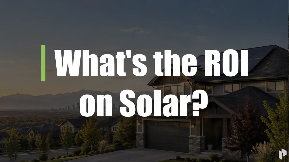 Solar panels on a residential roof in Alberta