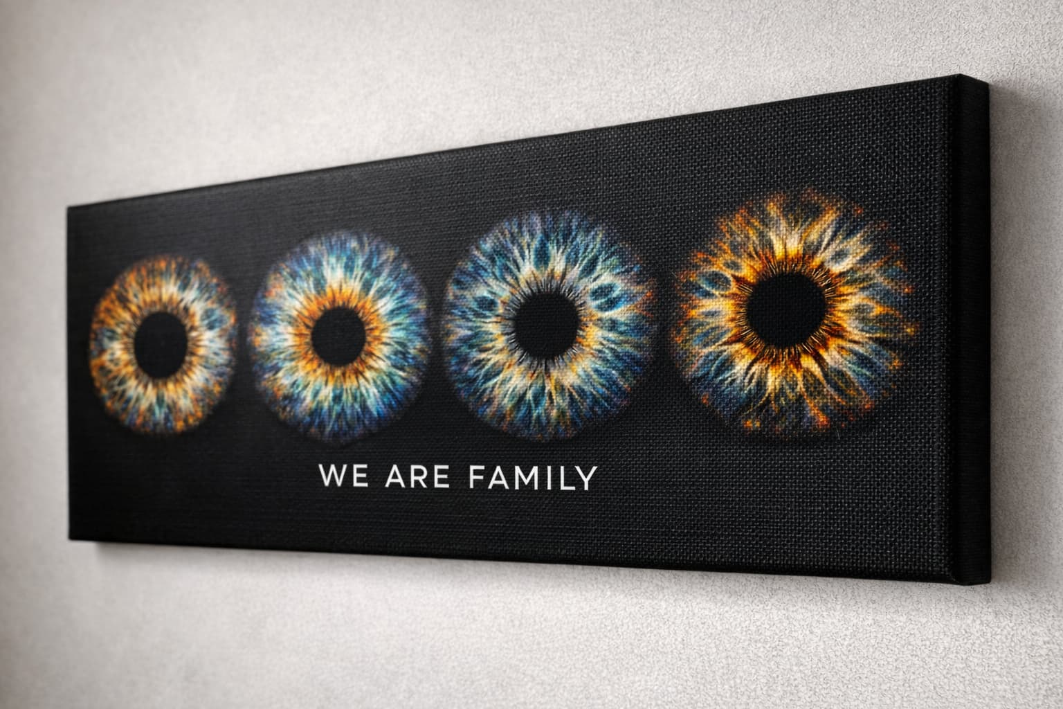 Irisfotografie als Leinwand mit Galerie-Optik