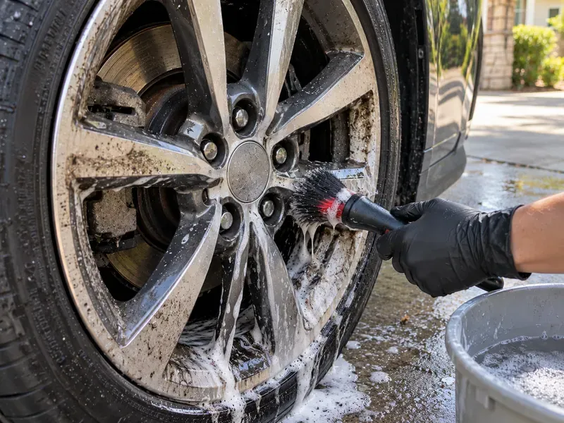 how to remove brake dust from rims