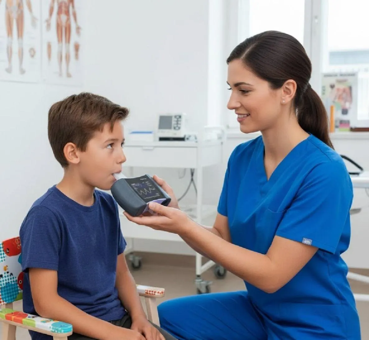 Spirometry with EasyOne at Fairway Children's Medical Group