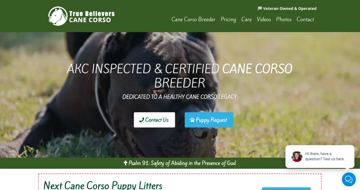 Dog Breeder Website