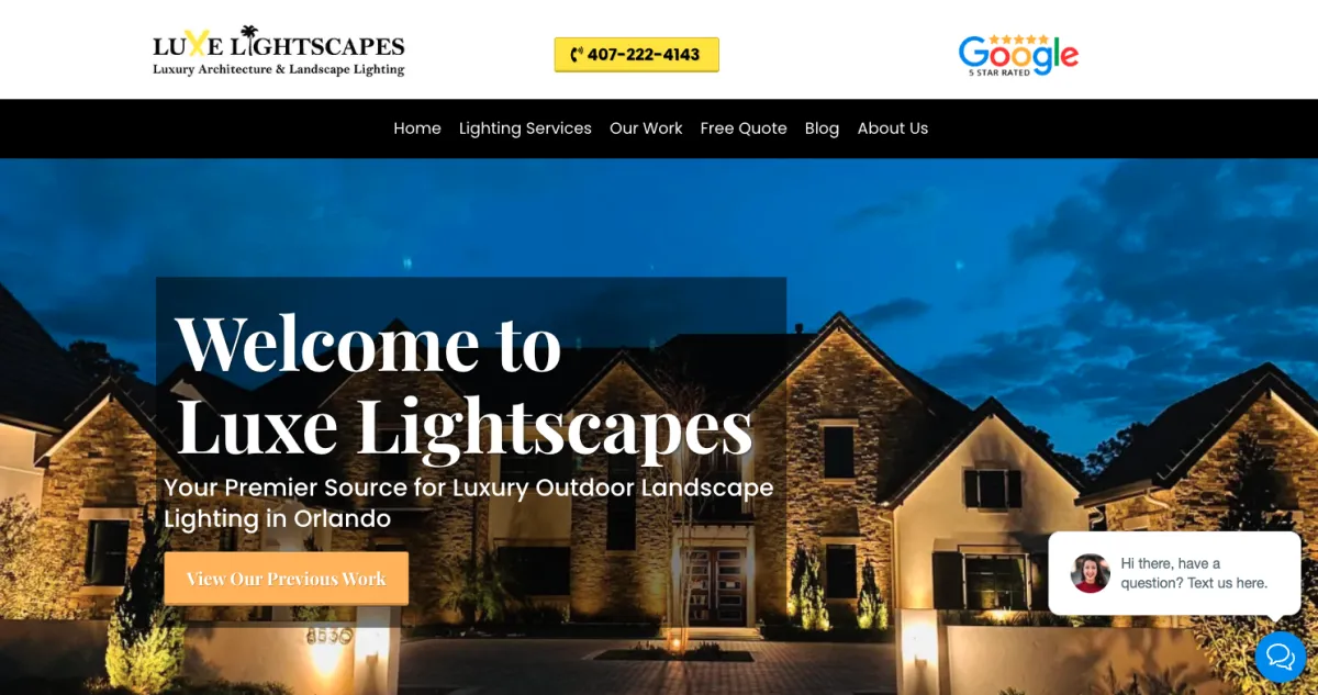 LIghting Website