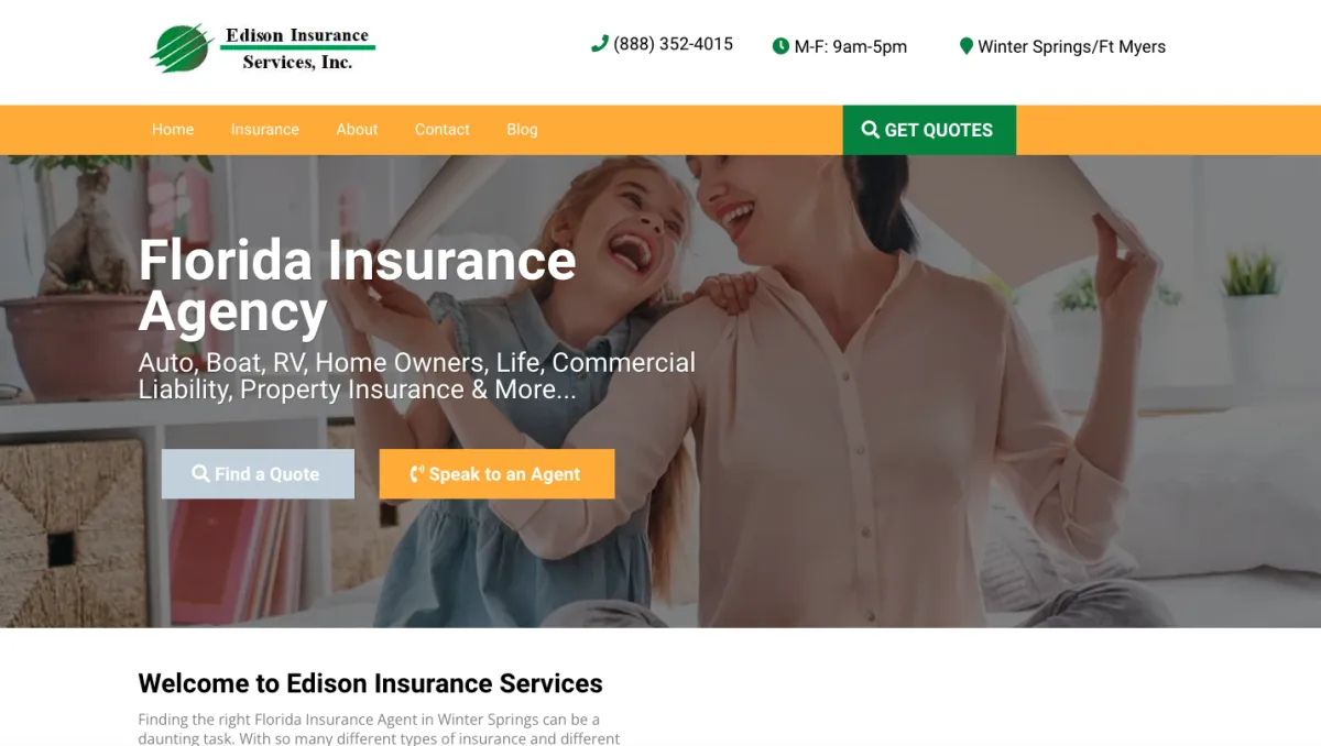 Insurance Website