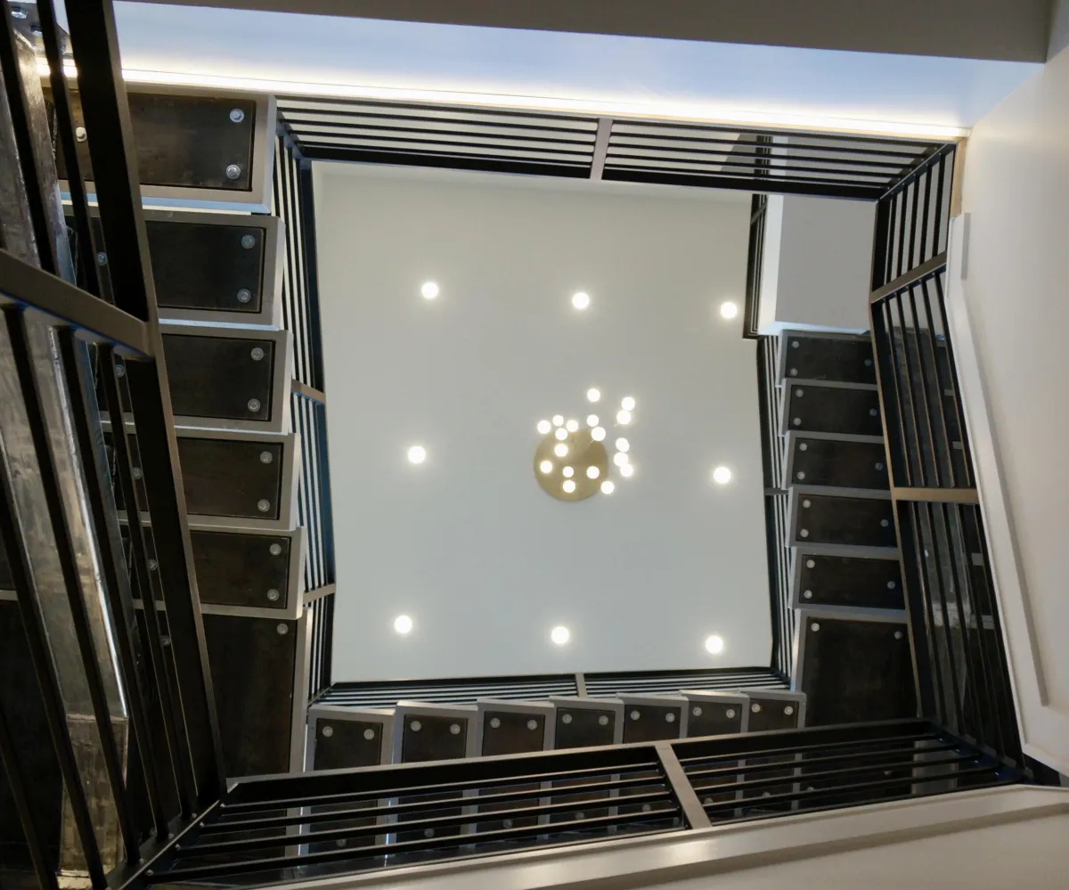 Alpine Metal Railing and Staircase