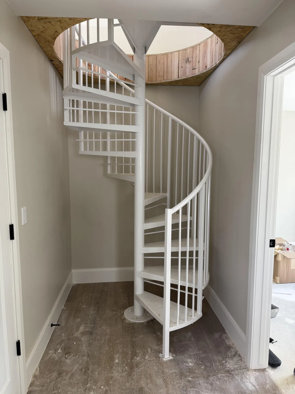 metal spiral staircase