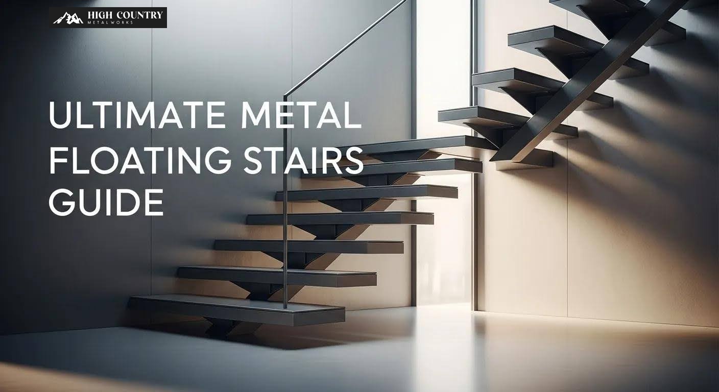 Essential Guide and Types of Metal Floating Stairs Explained | High Country Metal Works