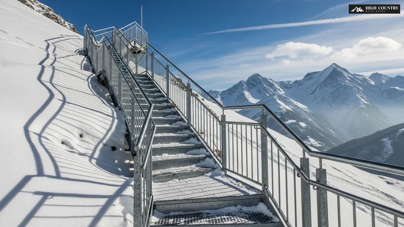 Why Galvanized Steel Staircases Are Ideal for Alpine Conditions
