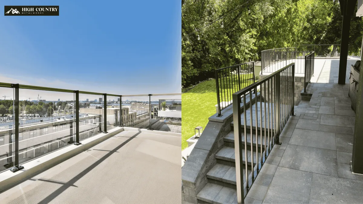 Glass or Metal Railings: Which Is Better for Park City Homes?