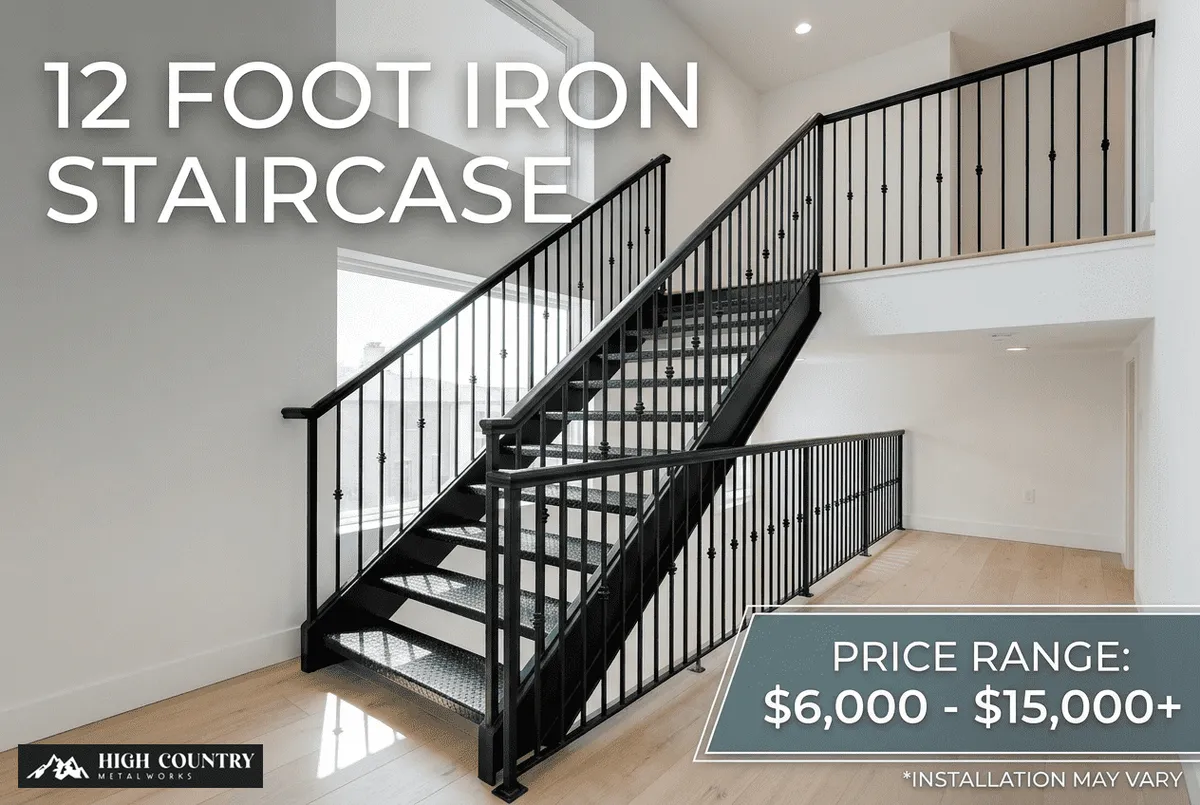 What is the price of a 12 foot iron staircase?