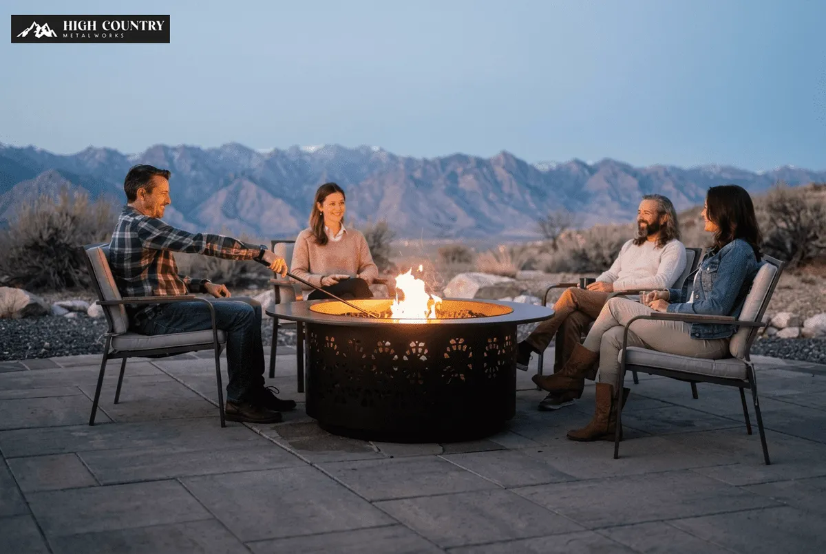Custom Metal Fire Pits in Utah for Unique Backyard Designs