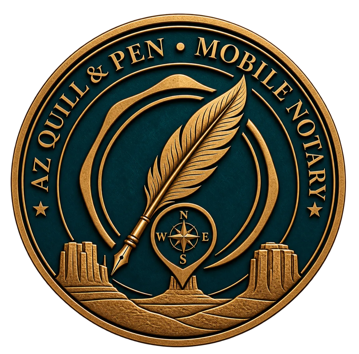AZ Quill & Pen Mobile Notary Logo