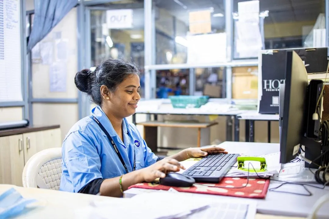medical billing specialist analyzing revenue data - medical billing
