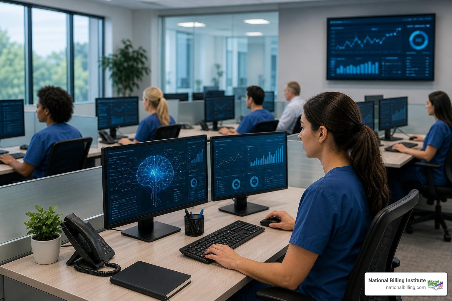 AI revenue cycle tools in modern healthcare billing department