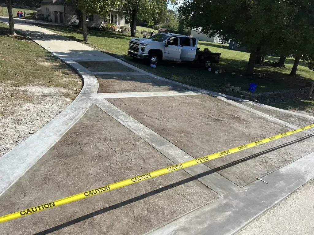 Roseville Concrete builds and installs Driveway