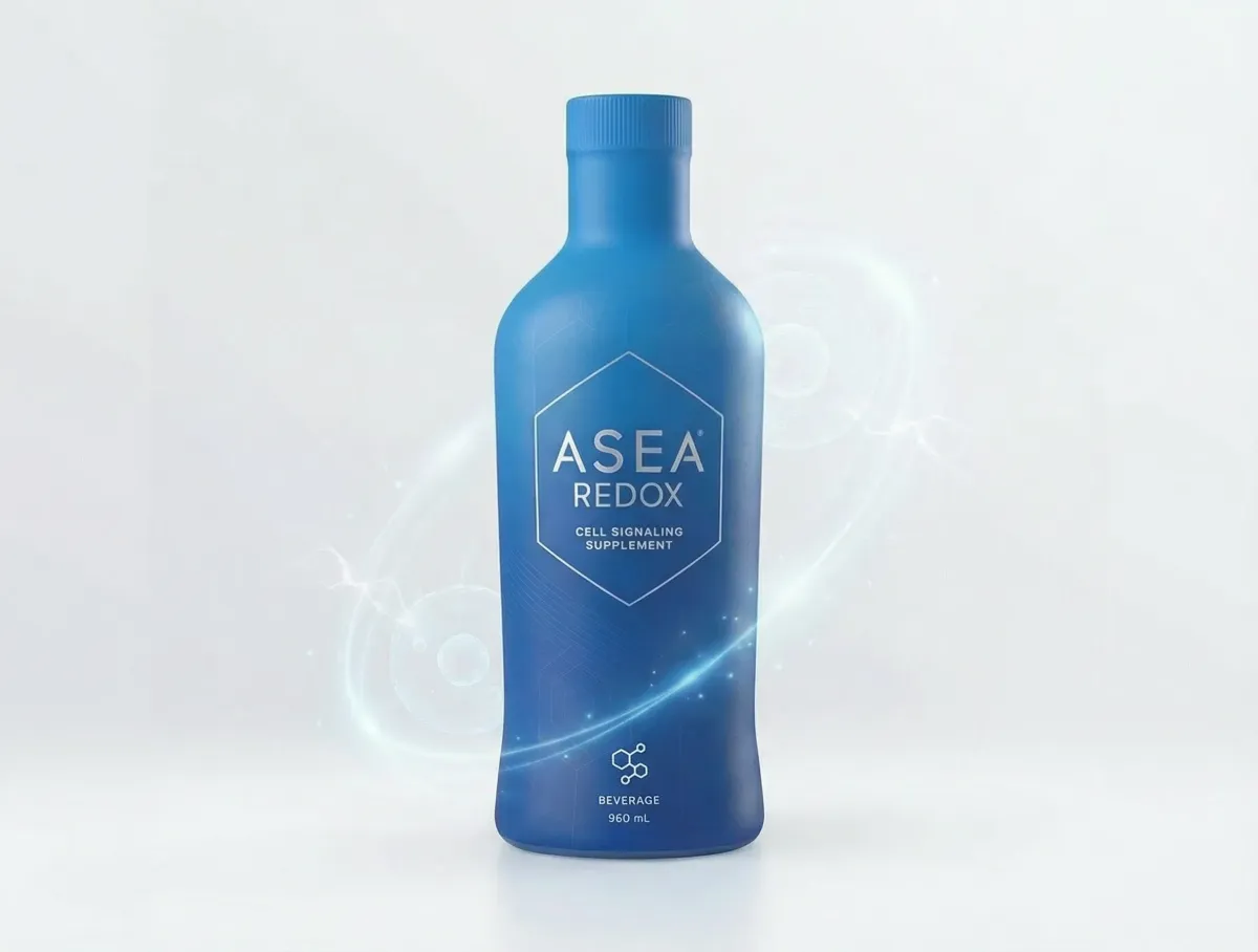 ASEA Redox Drink bottle and packaging on a clean background