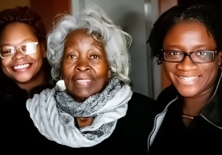 Beautiful Elder Mom With Daughters