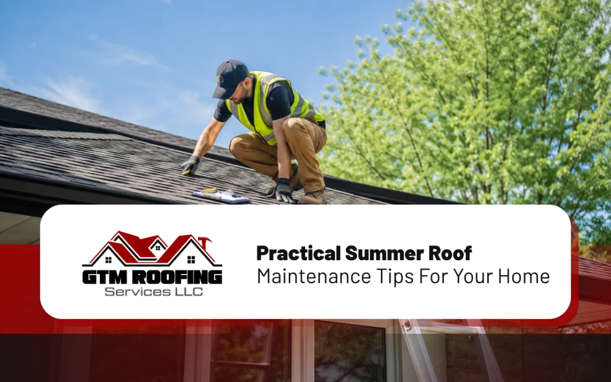 summer roof maintenance check on a residential home
