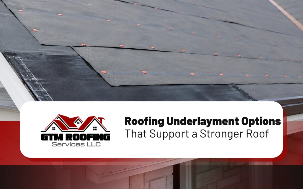 Roofing underlayment options installed for better home protection