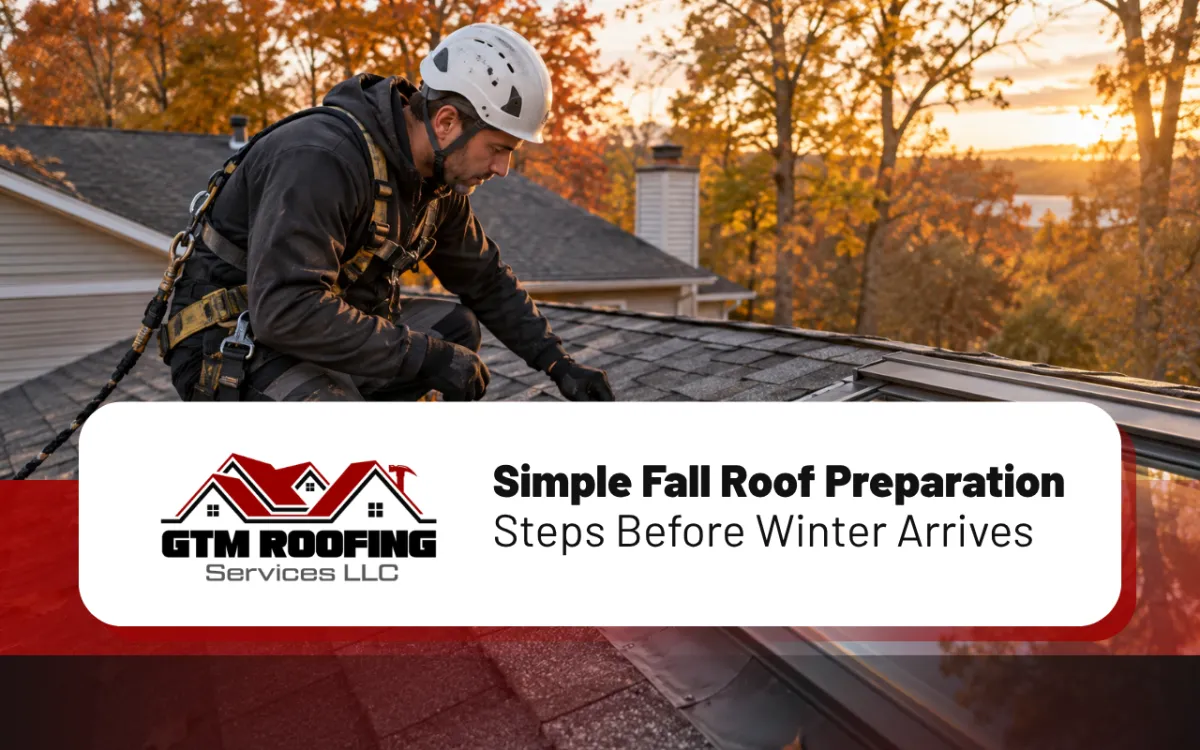 Fall roof preparation with a careful shingle inspection
