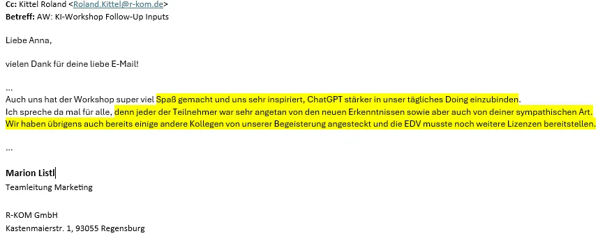 Empfehlung R-KOM