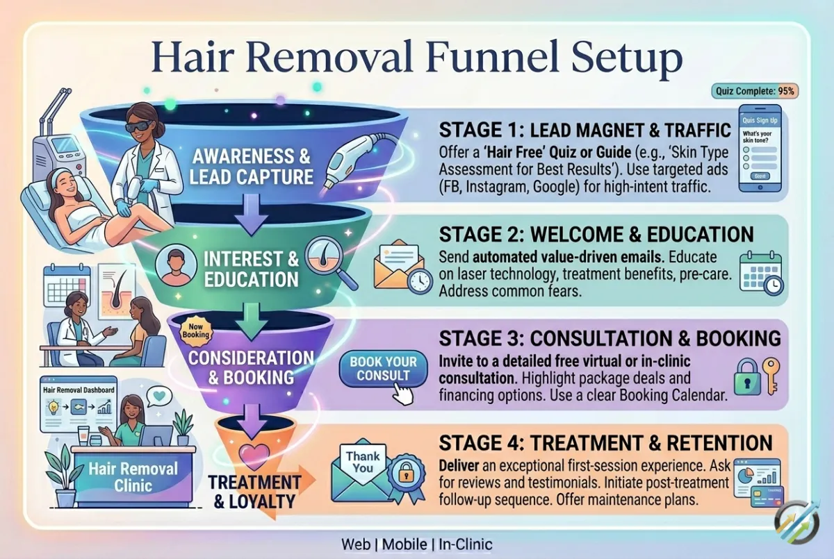 Hair Removal Funnel Setup