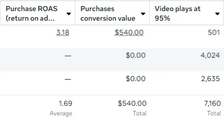 Meta Ads Results