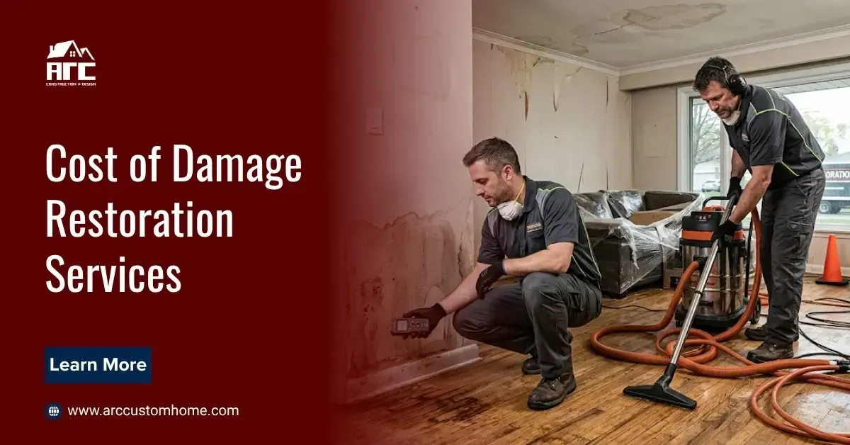 What is the cost of damage restoration services in 2026?