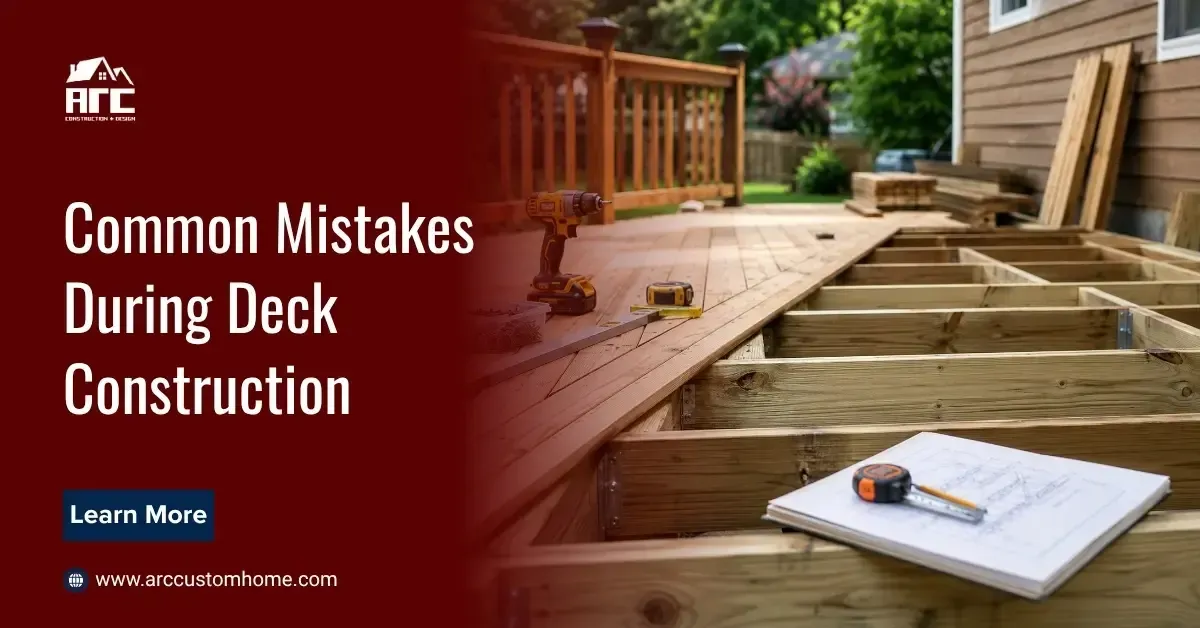 Common Mistakes During Deck Construction