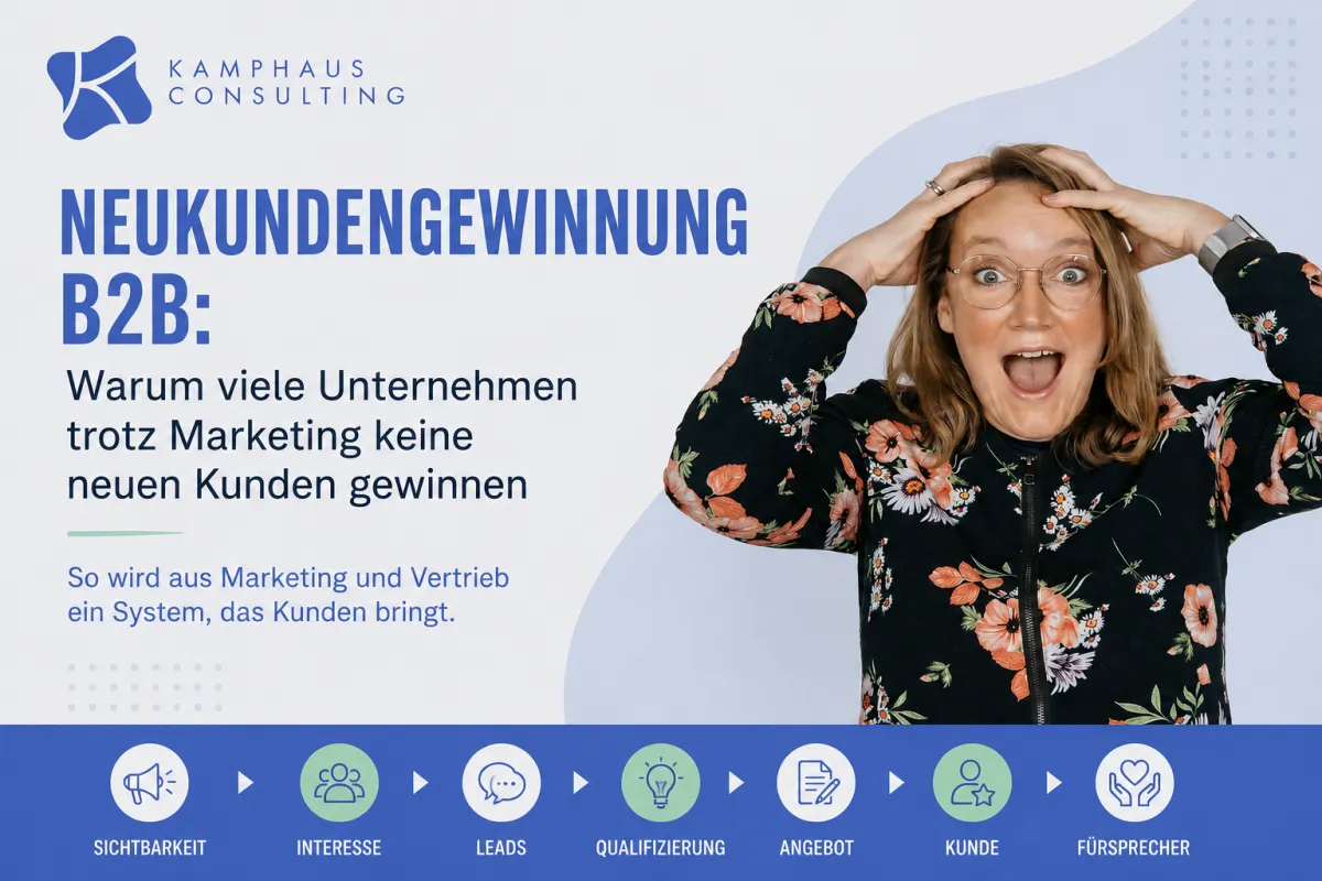 Neukundengewinnung B2B: Warum viele Unternehmen trotz Marketing keine neuen Kunden gewinnen