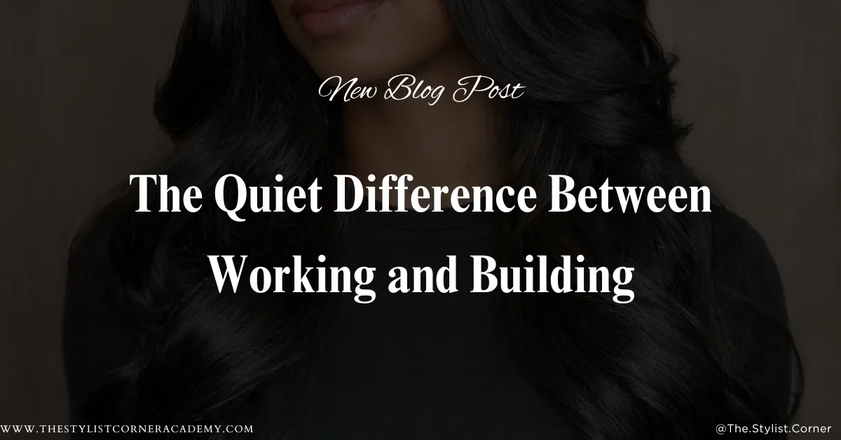 The Quiet Difference Between Working and Building
