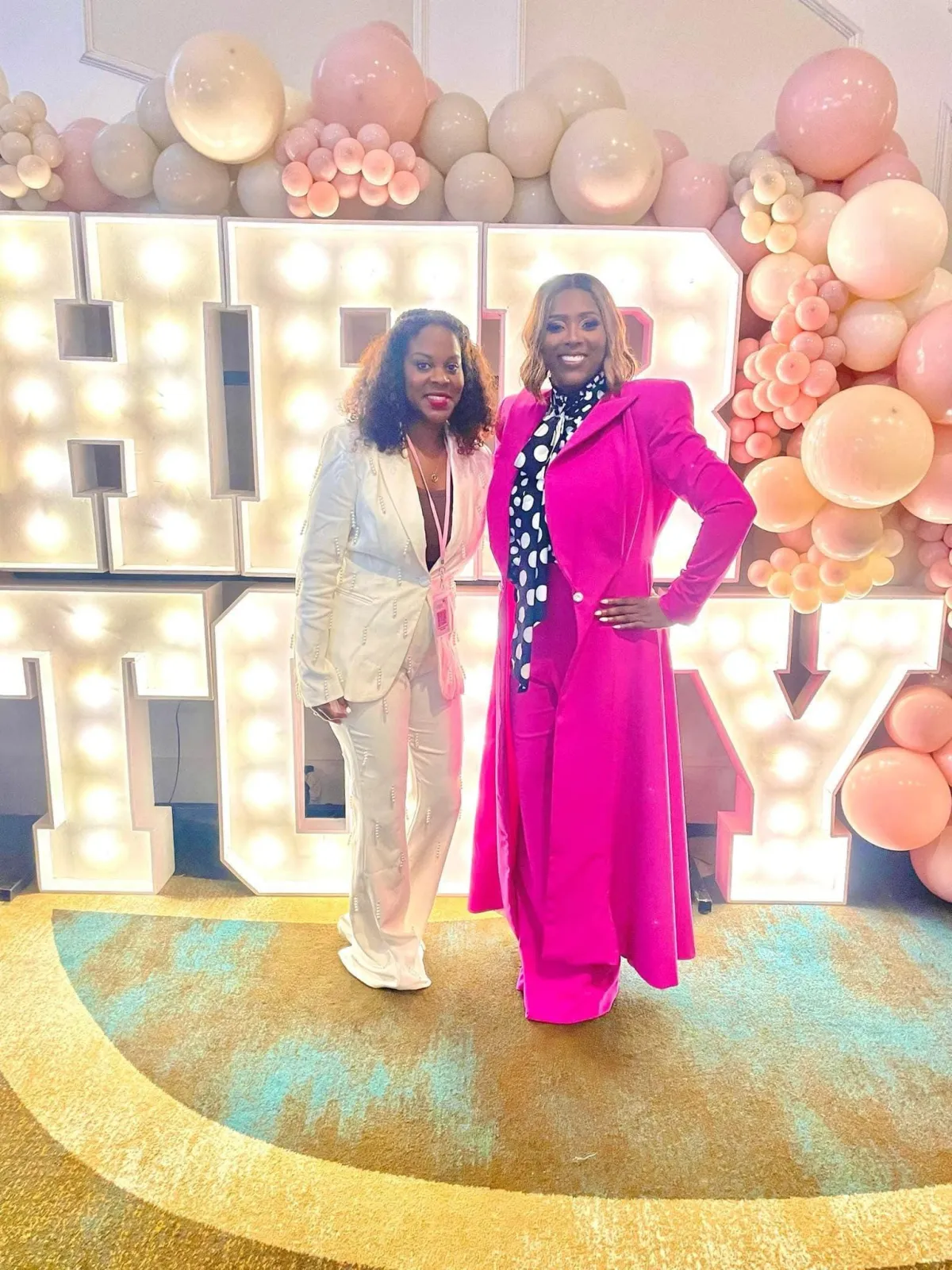 A multi-generational group of women connecting
