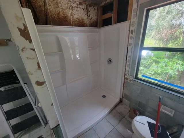 Remodeled shower