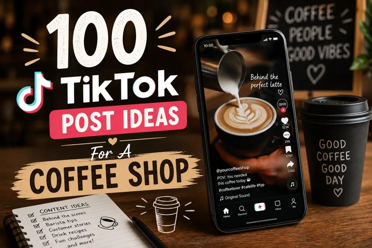 100 TikTok Post Ideas For A Coffee Shop