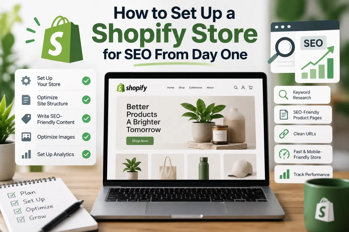 How to Set Up a Shopify Store for SEO From Day One