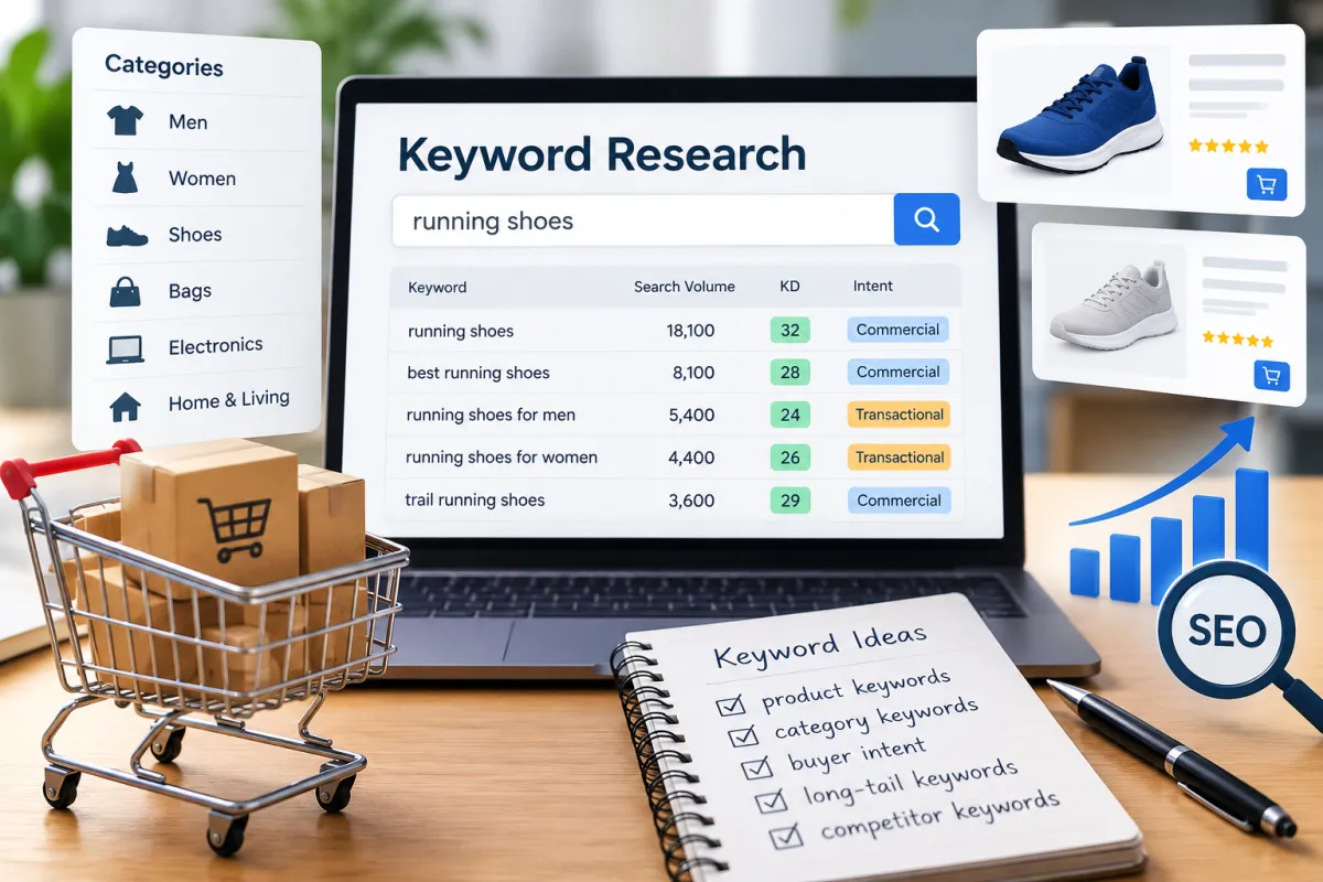 Keyword Research for Ecommerce Product and Category Pages