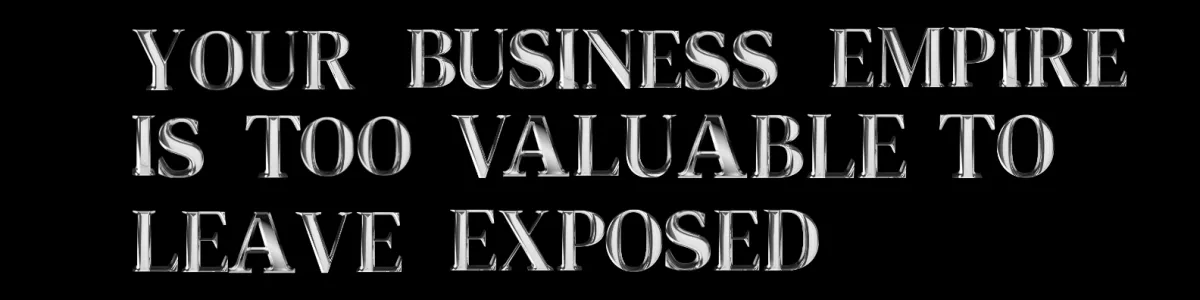 Your Business Empire Is Too Valable To Leave Exposed