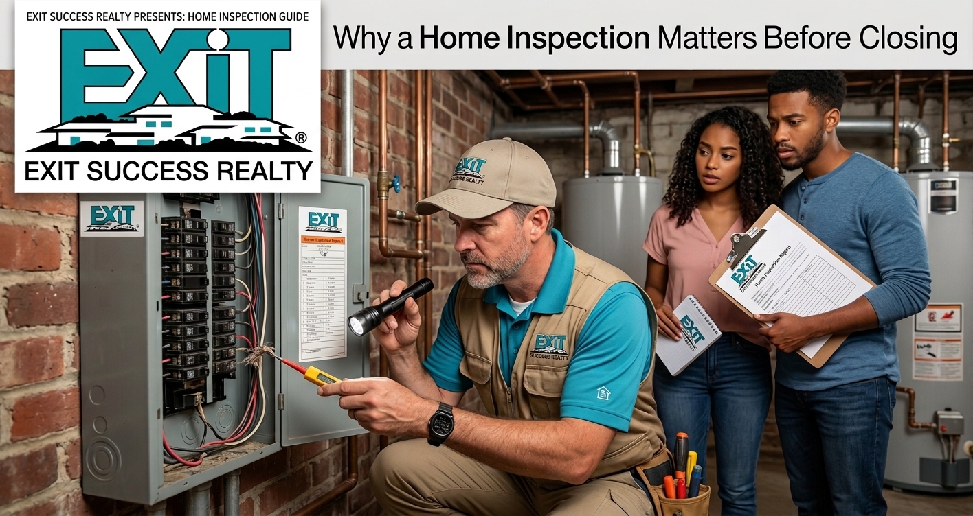 Home inspection of a house before closing, highlighting the importance of identifying potential repairs and defects.